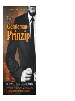 cover image of Das Gentleman-Prinzip